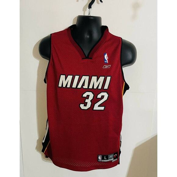 SHAQUILLE O'NEAL MIAMI HEAT JERSEY Signed With 5 Signatures MENS SIZE L - Picture 1 of 5